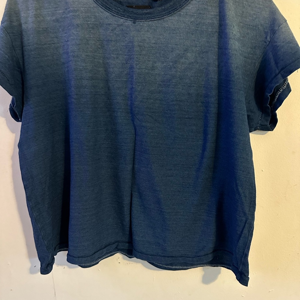 Indigo cropped tee